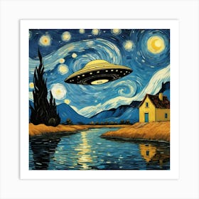 Alien Spaceship 3 Art Print