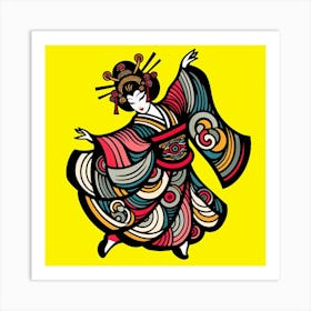 Japan Geisha Visual 61 Art Print