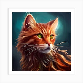 Portrait Of A Cat 3 Art Print