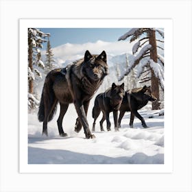 Wolf Pack 3 Art Print