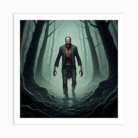 Foreboding Zombie Art Print