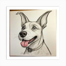 Dog Portrait 5 Art Print