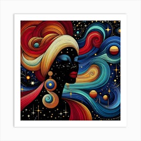 Lumira Celestial Portrait Art Print