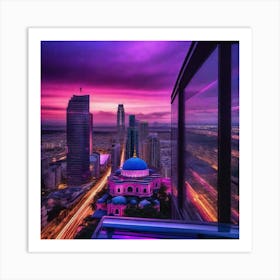 Kazakhstan At Dusk Art Print