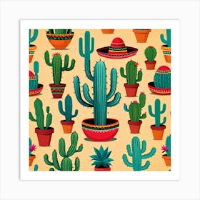 Mexican Cactus 53 Art Print