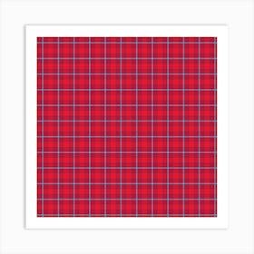 Plaid Fabric 148 Art Print