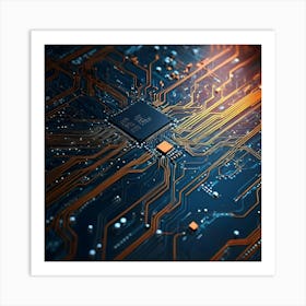 Circuit Board 13 Art Print