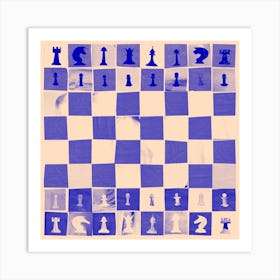 Chess Collage Art Print