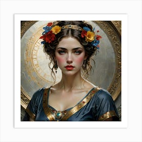 Portrait Of A Young Woman 18 Art Print