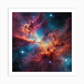 774184 Glowing Nebula Of Vibrant Gas And Dust, Celestial, Xl 1024 V1 0 Art Print