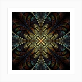 Fractal Art Abstract Pattern 2 Art Print