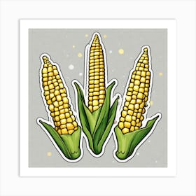 Corn On The Cob Art Print