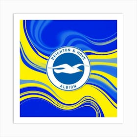 Brighton and Hove Albion Logo Wall Art 11 Art Print