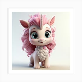 Cute Unicorn 867 Art Print