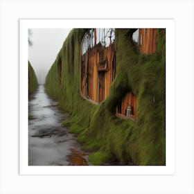 Moss Covered Building Art Print