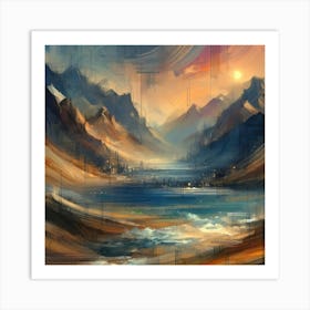 Abstract Horizons 44 Art Print