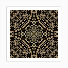 Zentangle Styled Ornament Pattern Art Print