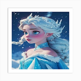 Queen Elsa Art Print