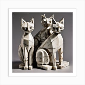 Three Cats 1 Art Print