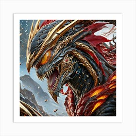 Dragon Of The Gods hbj Art Print