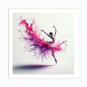 Ballerina Dancer 1 Art Print