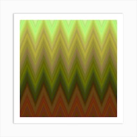 Zig Zag Chevron Classic Pattern Art Print