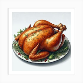 Thanksgiving Turkey 1 Art Print