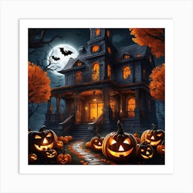 Haunted House Art Print