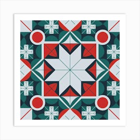 Kaleidoscope patterned wall art Art Print