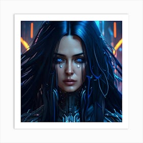 The android's sythentic soul Art Print