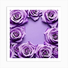 Purple Roses 37 Art Print