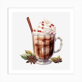 Hot Chocolate With Whipped Cream 6 Art Print