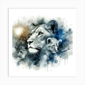 Creative Wild Animal Representation 90 Art Print