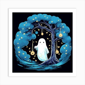 Ghost In The Tree Art Print