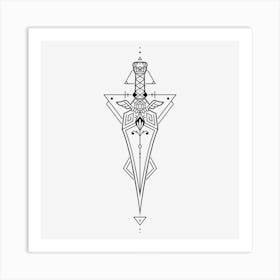 Dagger Mandala 02 Art Print