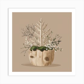 Christmas Tree In A Pot 1 Art Print