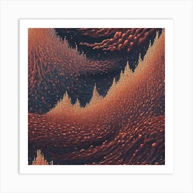 Peaks Art Print