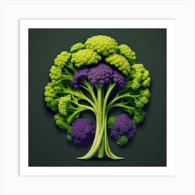 Cauliflower Tree Art Print