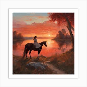 319921 An Artistic Painting Depicting A Landscapeand A V Xl 1024 V1 0 Art Print