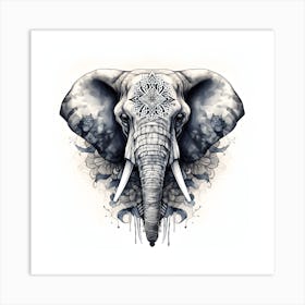 Elephant Series Artjuice By Csaba Fikker 007 1 Art Print