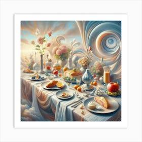 Table In The Sky Art Print