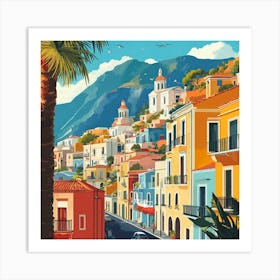 Of A Town In Italy Art Art Print