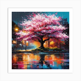 Cherry Blossom Tree 12 Art Print