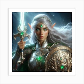 Elf Girl Art Print