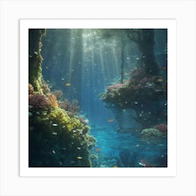 Underwater Forest Art Print