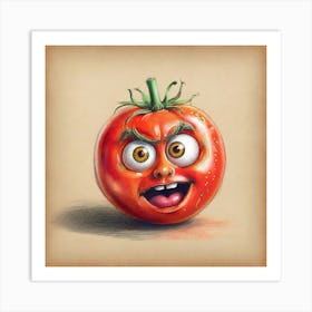 Tomato Face 2 Art Print