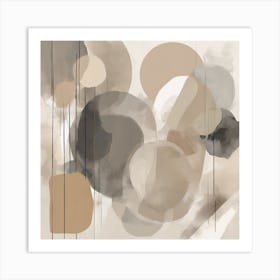 Muted Neutrals Abstract 11 Art Print Art Print