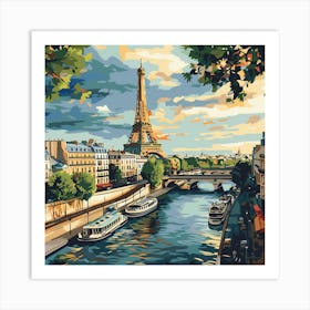 Paris Eiffel Tower 3 Art Print