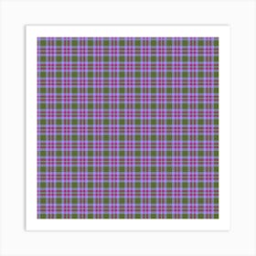 Plaid Fabric 34 Art Print