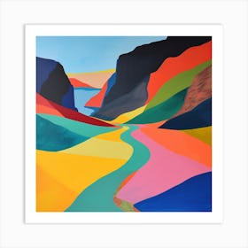 Abstract Travel Collection Iceland 2 Art Print